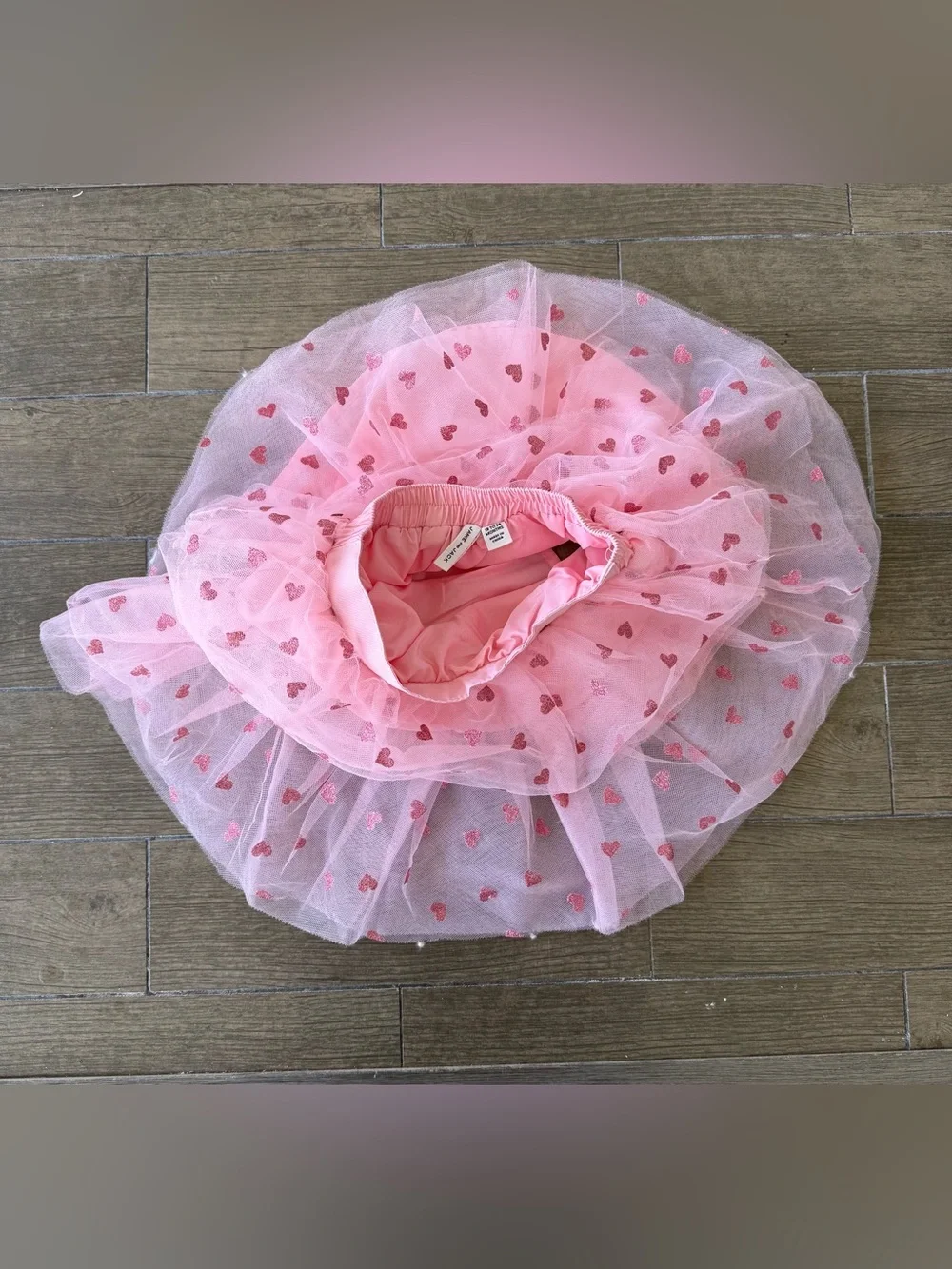 Janie and Jack Pink Heart Tulle Princess Tutu